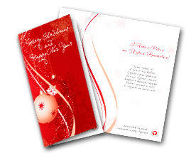 новогодние открытки красные